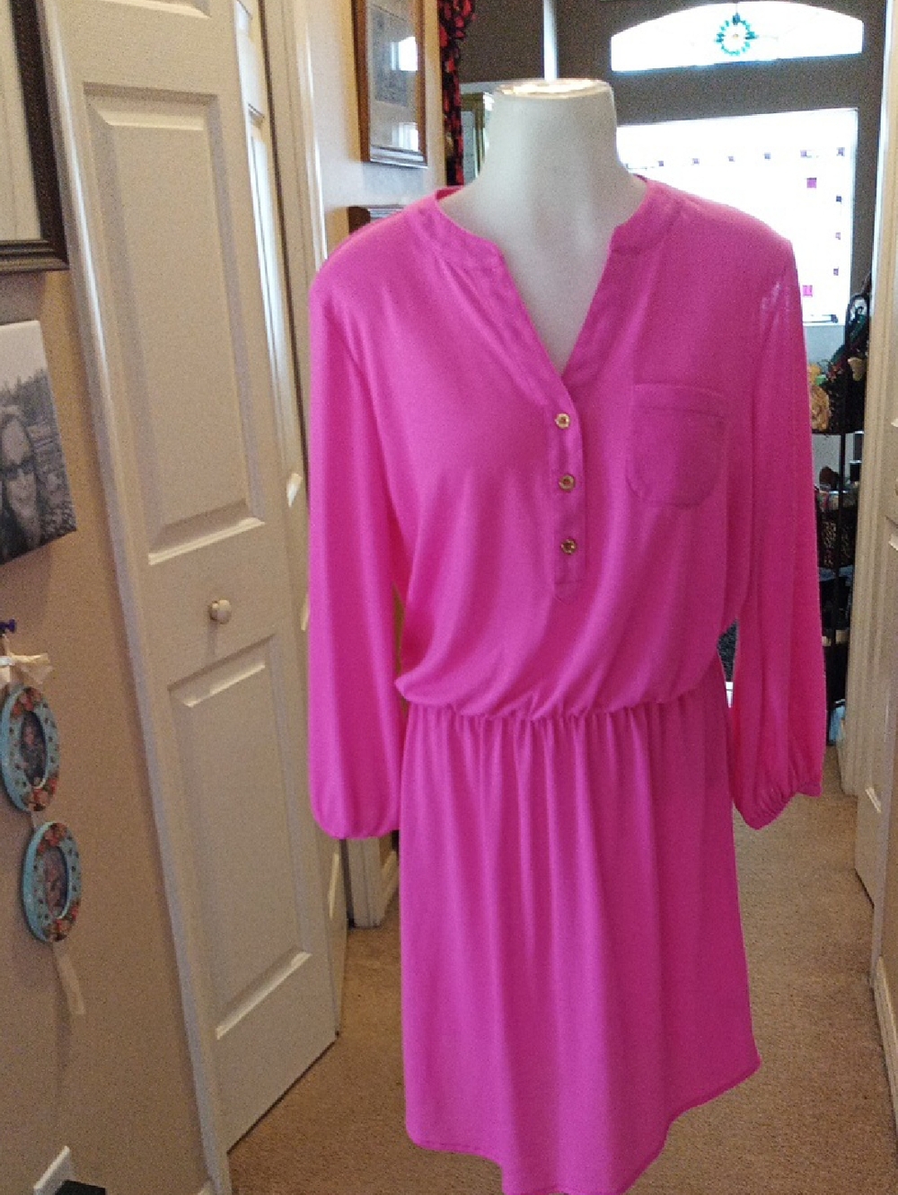 Lilly Pulitzer Hot Pink Women's Dress Size Medium